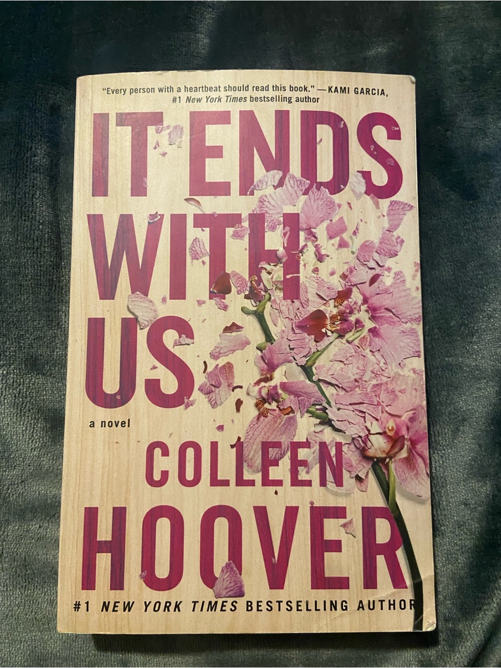 Colleen Hoover It Ends With Us Paperback Book - Pink Cover